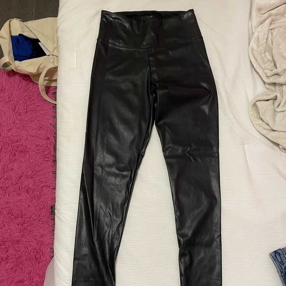 faux leather pants